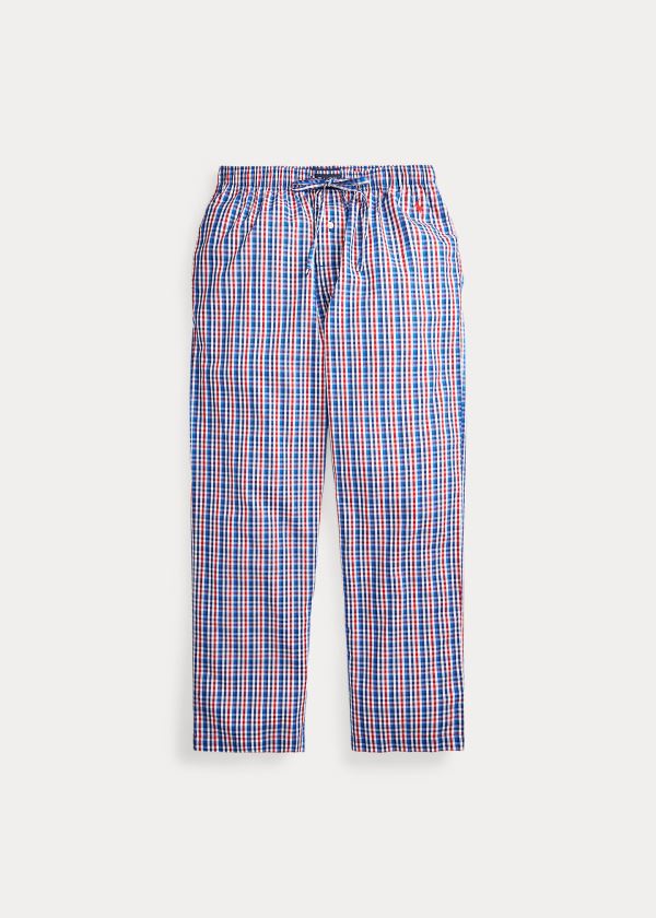 Ralph Lauren Plaid Pajama Pant Červené Blankyt | bP3HdTPq