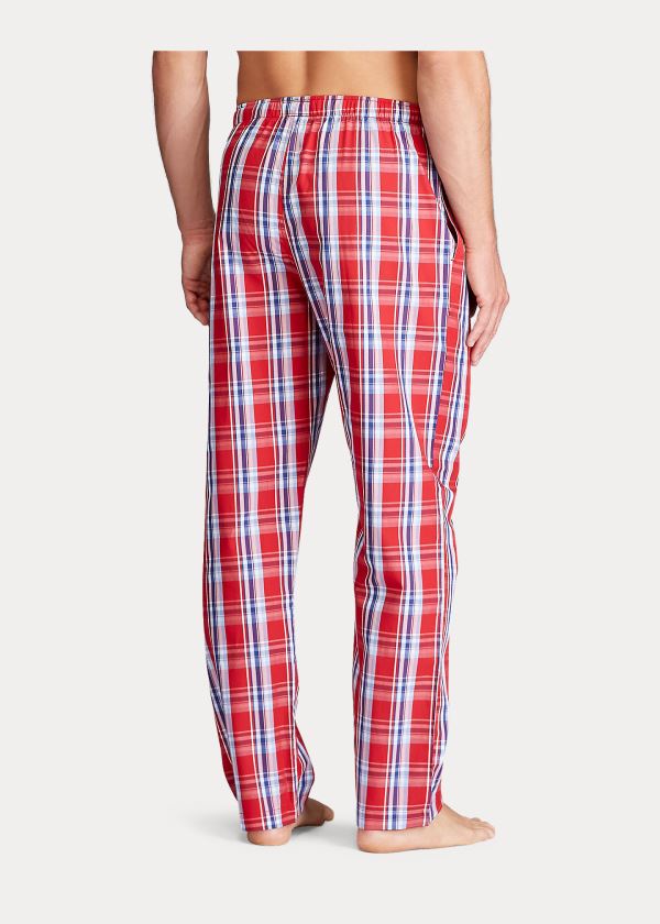 Ralph Lauren Plaid Pajama Pant Červené Tmavě Blankyt | rqzi8LFS