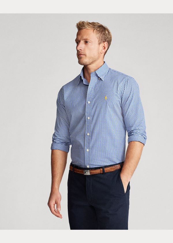 Ralph Lauren Plaid Poplin Shirt - All Fits Blankyt Bílé | wB1kbjdb