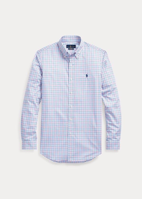 Ralph Lauren Plaid Poplin Shirt Růžové Blankyt Viacfarebný | bnh8BxrB