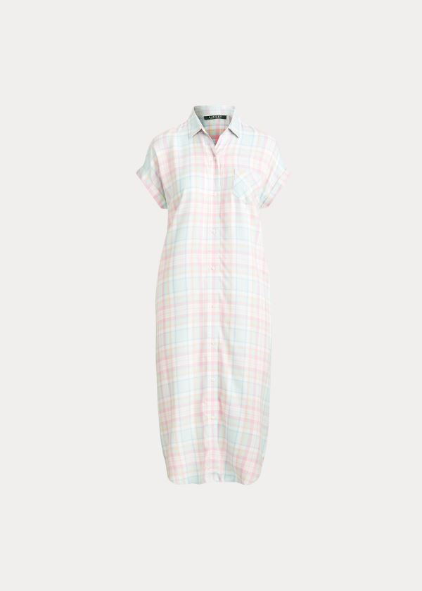 Ralph Lauren Plaid Sleep Shirt Viacfarebný | ESlFrXS5