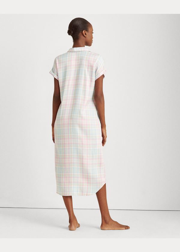 Ralph Lauren Plaid Sleep Shirt Viacfarebný | ESlFrXS5