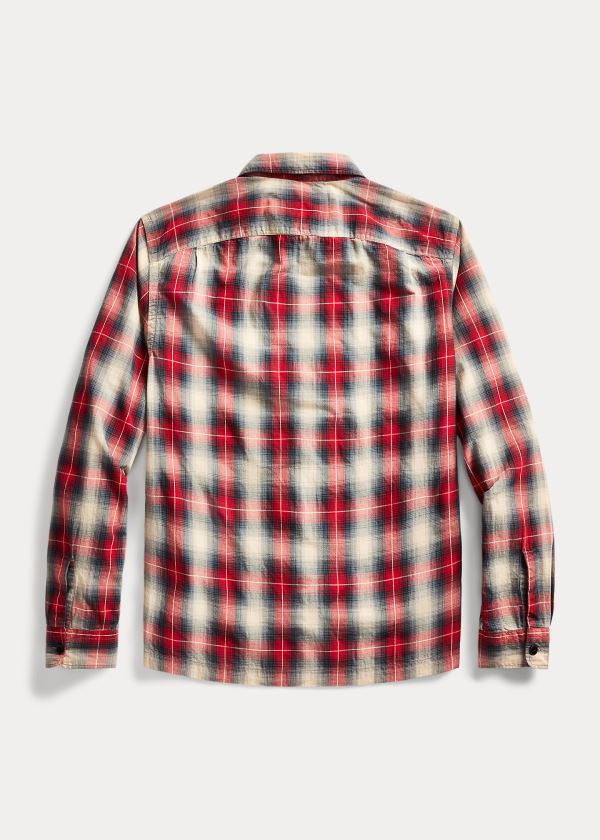 Ralph Lauren Plaid Twill Camp Shirt Červené Černé | 6krEEfZf