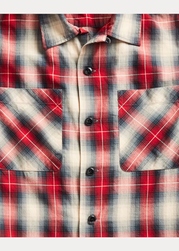 Ralph Lauren Plaid Twill Camp Shirt Červené Černé | 6krEEfZf