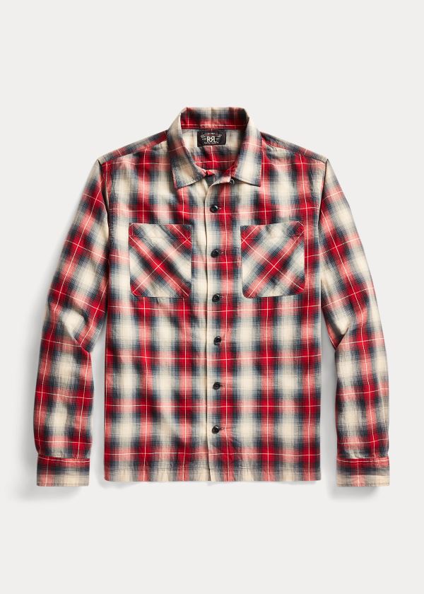 Ralph Lauren Plaid Twill Camp Shirt Červené Černé | 6krEEfZf