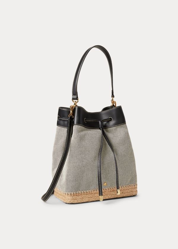 Ralph Lauren Platene Debby Drawstring Bag Černé | owqoDPu3