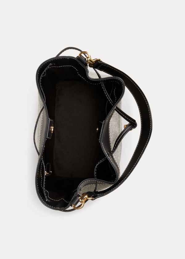 Ralph Lauren Platene Debby Drawstring Bag Černé | owqoDPu3
