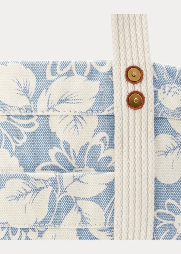 Ralph Lauren Platene Floral Medium Tote Blankyt Bílé | wTLOTeg5