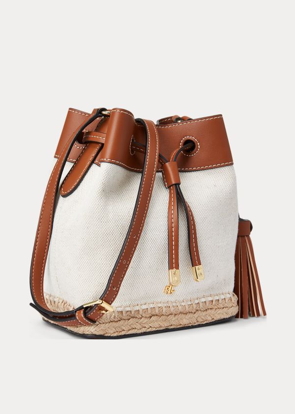 Ralph Lauren Platene Mini Debby Drawstring Krém Hnědé | VrkJJwgu