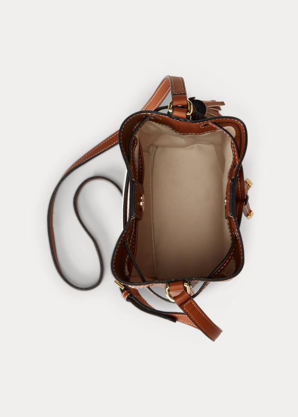 Ralph Lauren Platene Mini Debby Drawstring Krém Hnědé | VrkJJwgu