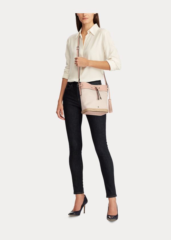 Ralph Lauren Platene Mini Debby Drawstring Růžové | ry1jFYhj
