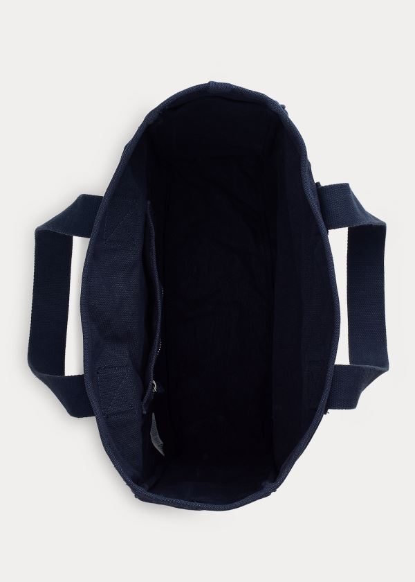 Ralph Lauren Platene Polo Sportovní Tote Tmavě Blankyt | 3Mw0Njuo