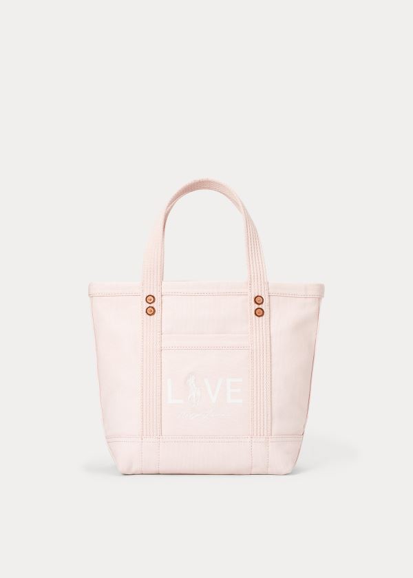 Ralph Lauren Platene Small Love Tote Bag Růžové | WEwlRPjN