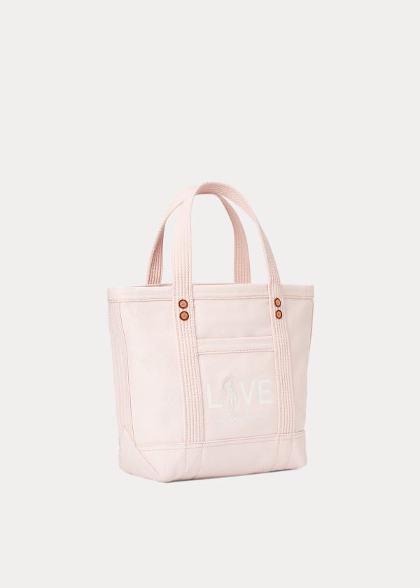 Ralph Lauren Platene Small Love Tote Bag Růžové | WEwlRPjN