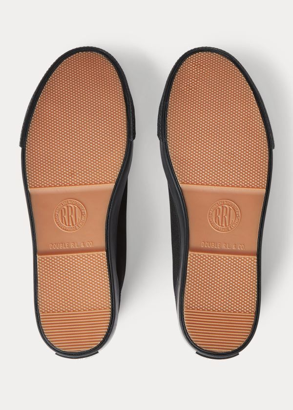 Ralph Lauren Platene Sneakers Černé | AccZNRVh