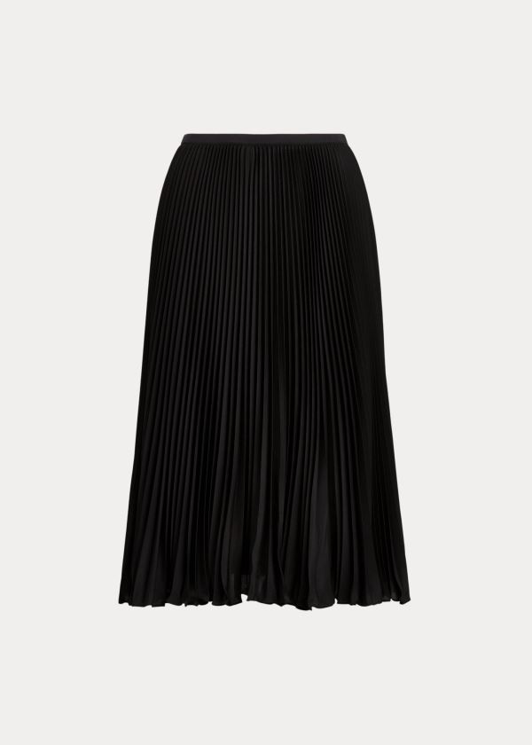Ralph Lauren Pleated Midi Skirt Černé | 5a95rRdn
