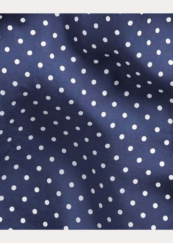 Ralph Lauren Polka-Dot-Print Shirt Tmavě Blankyt Bílé | ENL4Mmli