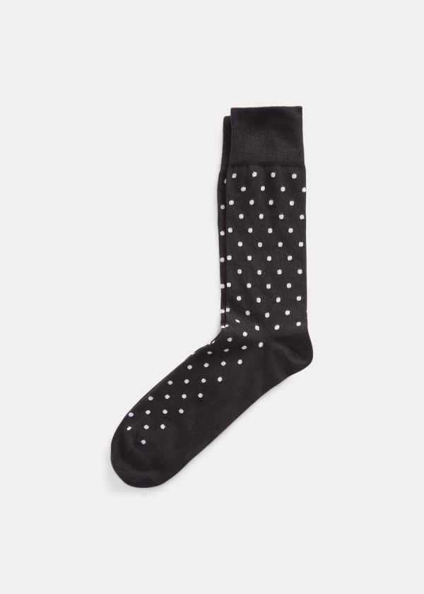 Ralph Lauren Polka-Dot Šaty Socks Černé | bAxsvigK