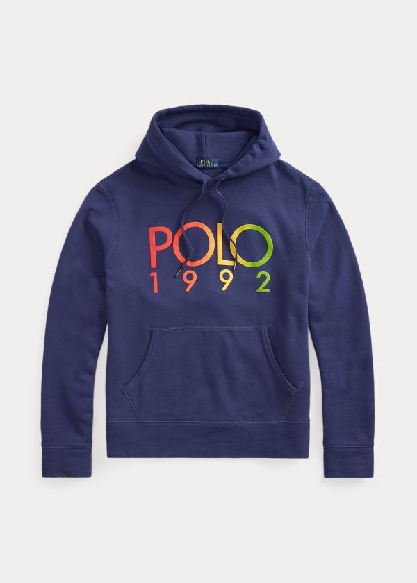 Ralph Lauren Polo 1992 Fleece Hoodie Tmavě Blankyt | H1bTIqnH