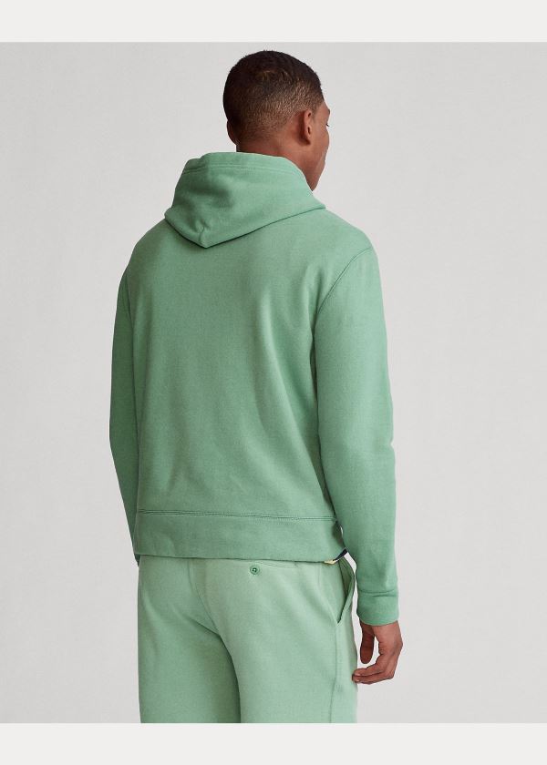 Ralph Lauren Polo 1992 Fleece Hoodie Zelene Bílé | 5AqlDvf0
