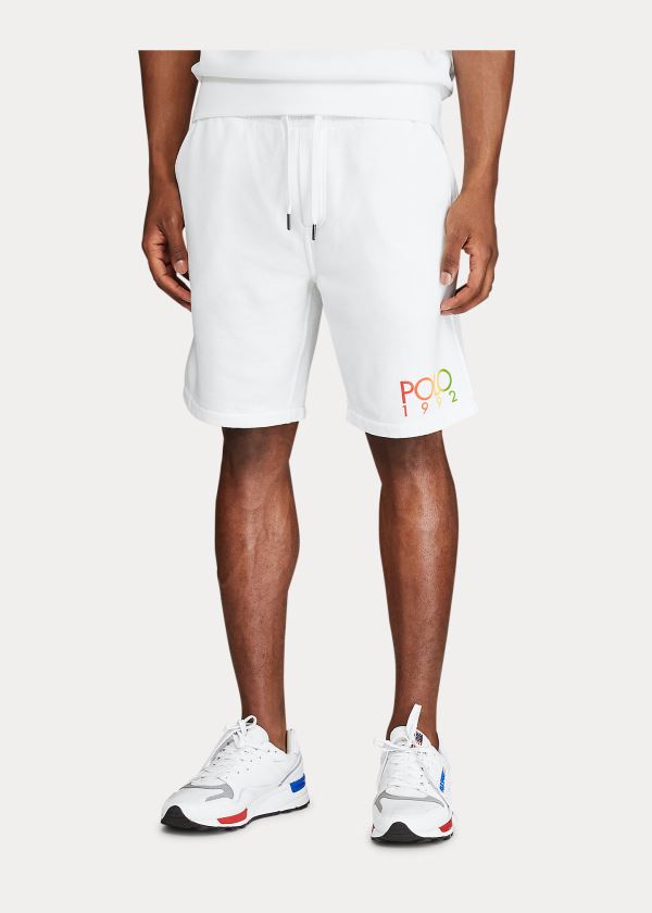 Ralph Lauren Polo 1992 Fleece Krátké Bílé | AL4SabhF