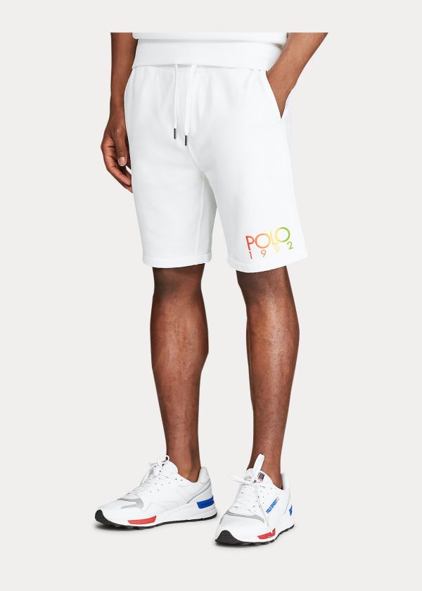 Ralph Lauren Polo 1992 Fleece Krátké Bílé | AL4SabhF