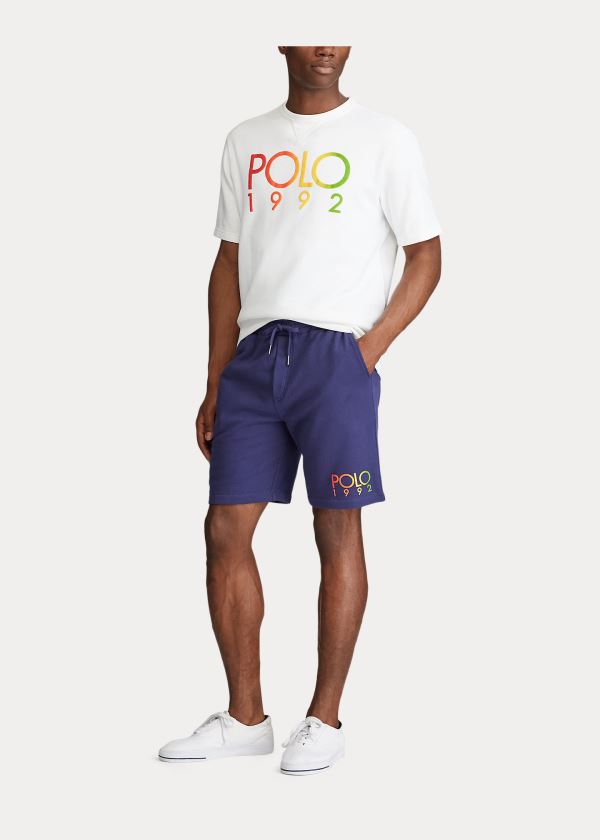 Ralph Lauren Polo 1992 Fleece Krátké Tmavě Blankyt | zpSNFNCc