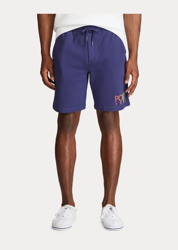 Ralph Lauren Polo 1992 Fleece Krátké Tmavě Blankyt | zpSNFNCc
