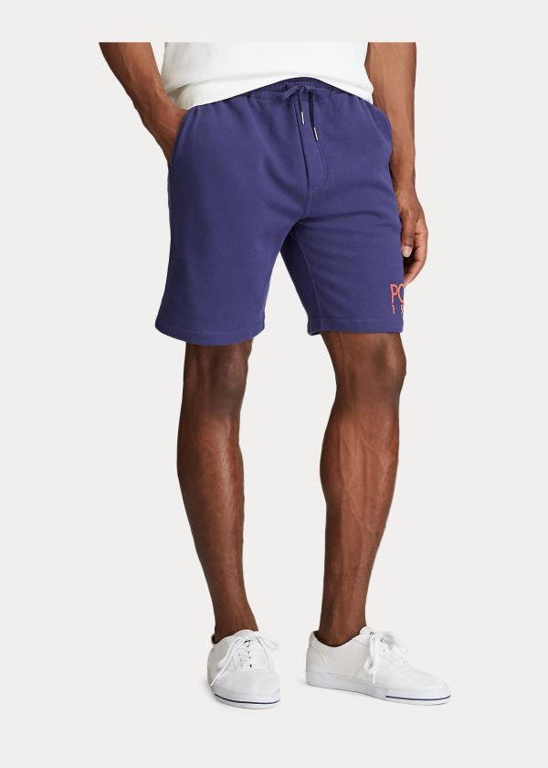Ralph Lauren Polo 1992 Fleece Krátké Tmavě Blankyt | zpSNFNCc