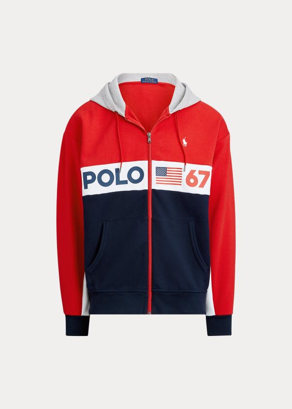 Ralph Lauren Polo 67 Hoodie Červené Viacfarebný | thK2Hz6C
