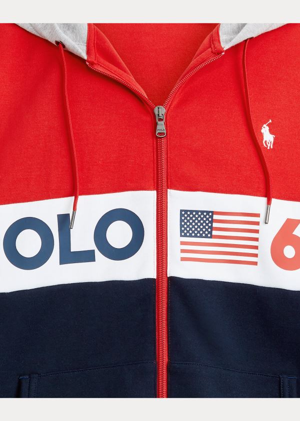 Ralph Lauren Polo 67 Hoodie Červené Viacfarebný | thK2Hz6C
