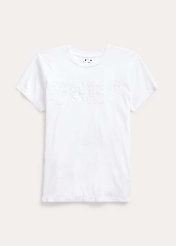 Ralph Lauren Polo Bavlněné Jersey Tee Bílé | D9k2z47P