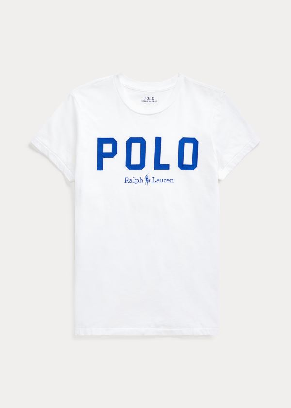 Ralph Lauren Polo Bavlněné Tee Bílé | nskaagns