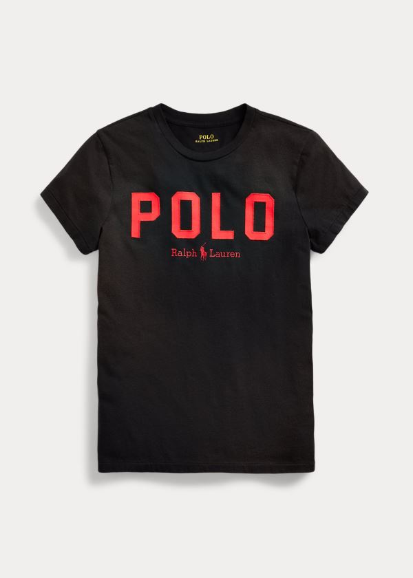 Ralph Lauren Polo Bavlněné Tee Černé | jG4D8huW