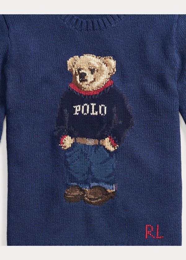 Ralph Lauren Polo Bear Bavlněné-Blend Svetrové Tmavě Blankyt | D0H1AiLk