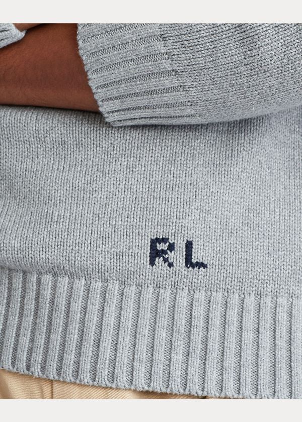 Ralph Lauren Polo Bear Bavlněné Svetrové Šedé | p1lAys3Q