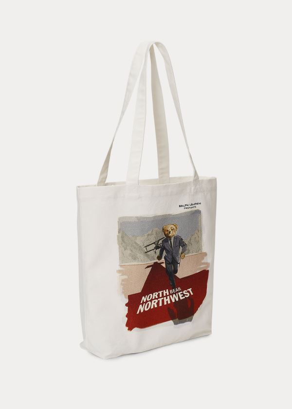 Ralph Lauren Polo Bear Film Platene Tote Bag Bílé Viacfarebný | g3wOCZTM