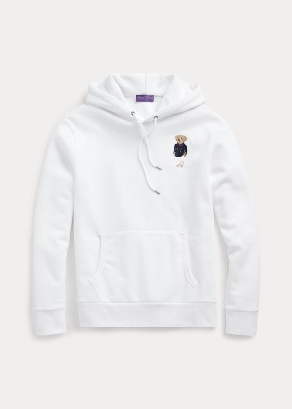 Ralph Lauren Polo Bear Fleece Hoodie Bílé | Y0dAYBlV