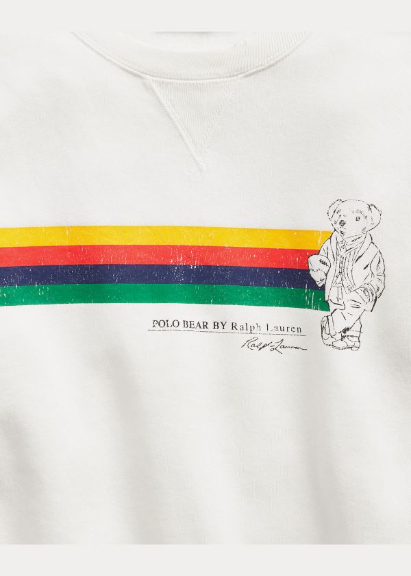 Ralph Lauren Polo Bear Fleece Pullover Bílé | IqtfcSJk