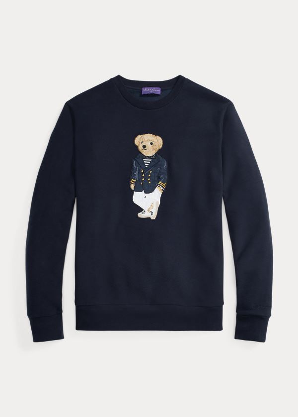 Ralph Lauren Polo Bear Fleece Sweatshirt Tmavě Blankyt | Lgldfx5p
