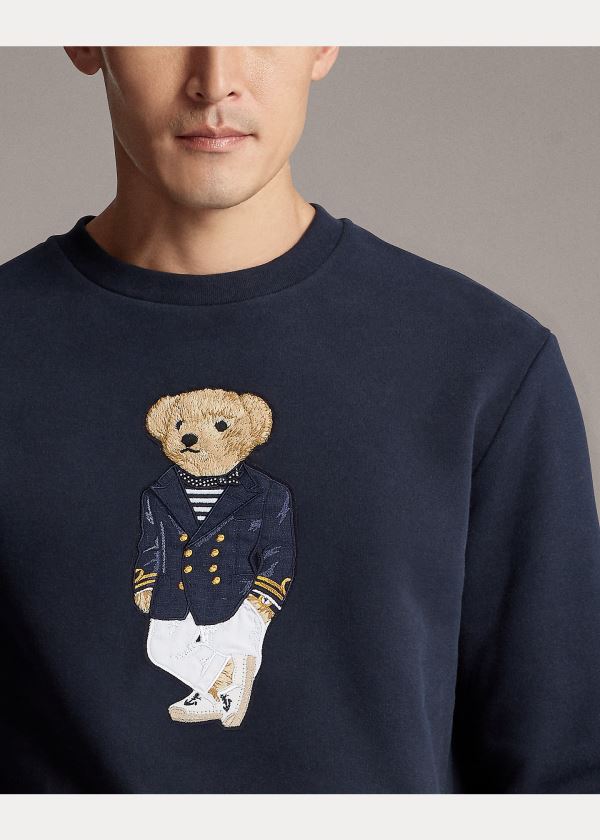 Ralph Lauren Polo Bear Fleece Sweatshirt Tmavě Blankyt | Lgldfx5p