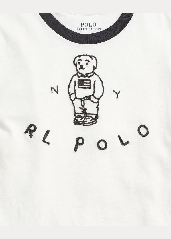Ralph Lauren Polo Bear Jersey Tee Bílé | meLqzlqk