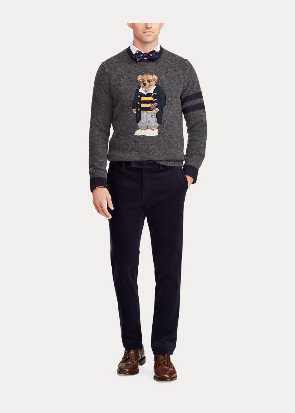 Ralph Lauren Polo Bear Wool Svetrové Šedé | 3iHUpGx3