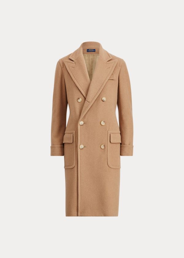 Ralph Lauren Polo Camel-Hair Coat Hnědé | mrpty1MC