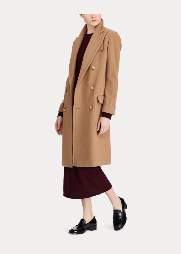 Ralph Lauren Polo Camel-Hair Coat Hnědé | mrpty1MC