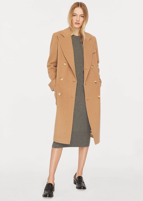 Ralph Lauren Polo Camel-Hair Coat Hnědé | mrpty1MC