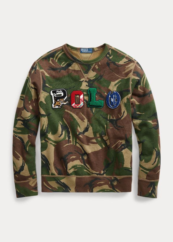 Ralph Lauren Polo Camo Fleece Sweatshirt Maskáčové | i0XBxpnU