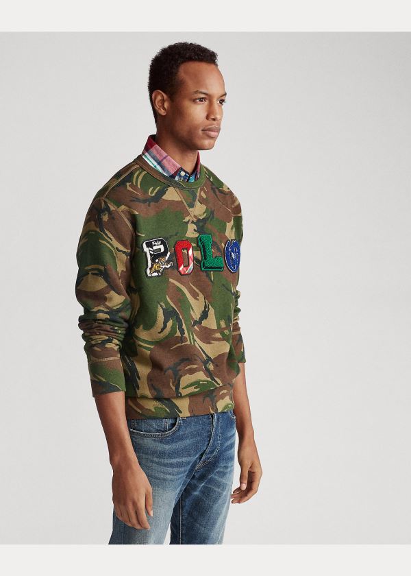 Ralph Lauren Polo Camo Fleece Sweatshirt Maskáčové | i0XBxpnU