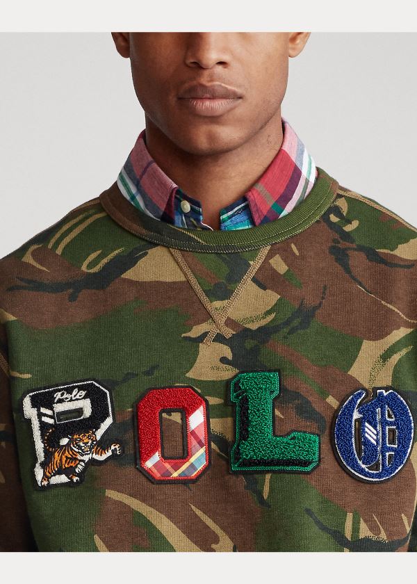 Ralph Lauren Polo Camo Fleece Sweatshirt Maskáčové | i0XBxpnU