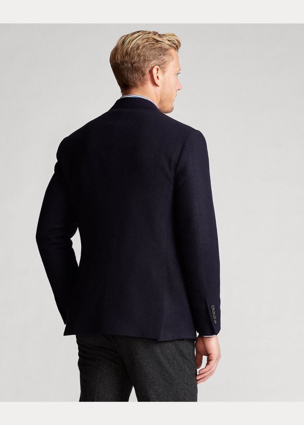 Ralph Lauren Polo Cashmere Sportovní Coat Tmavě Blankyt | 3hzeNRay